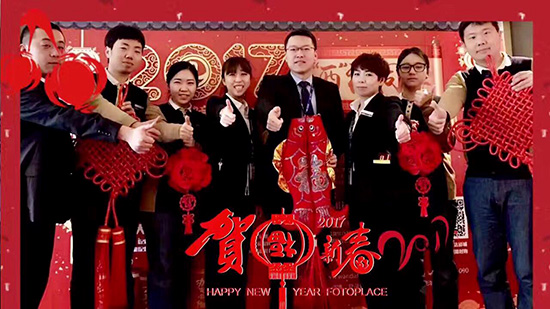 各地万达影城员工拜年图2