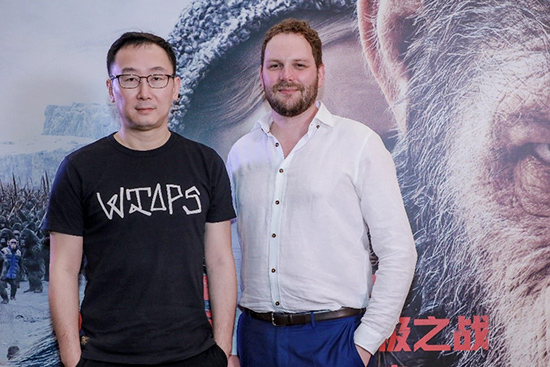 著名导演陆川与维塔总监安德斯•郎兰斯出席现场活动