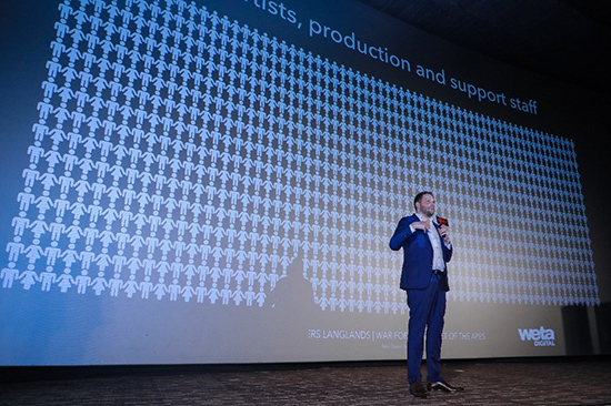 安德斯•郎兰斯现场分享《猩球崛起3》特效制作